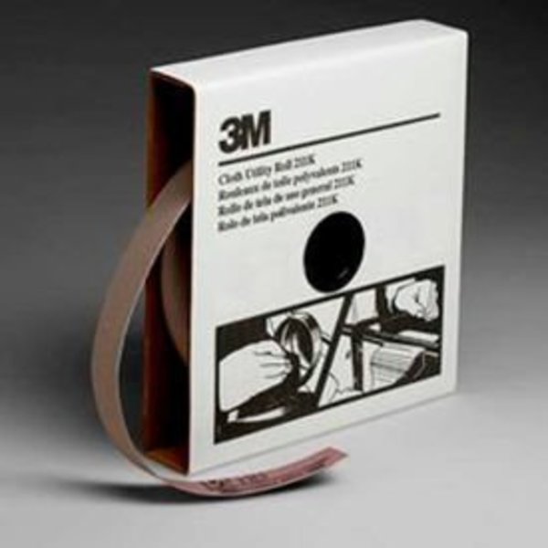 3M 3M Utility Cloth Roll, 1 W x 50 Yd, Aluminum Oxide, 240 Grit 7000118346